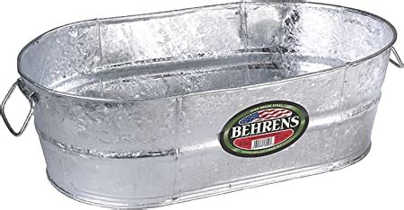 Behrens Ov Hot Dipped Steel Oval Tub Gallon Amazon Ca Patio