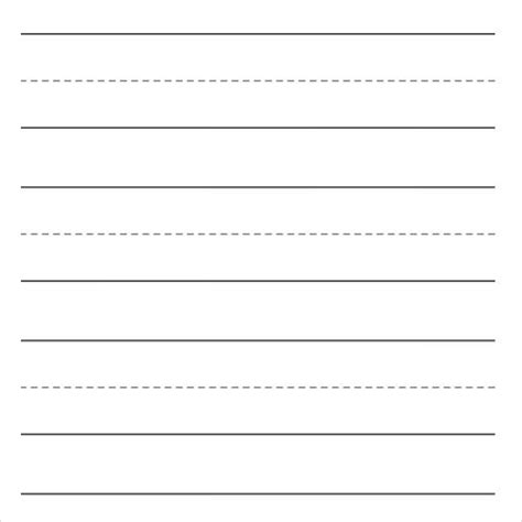 The writing paper on this page is meant to help preschool, kindergarten or early elementary grade students who are learning their handwriting. FREE 6+ Printable Writing Paper Templates in PDF | MS Word