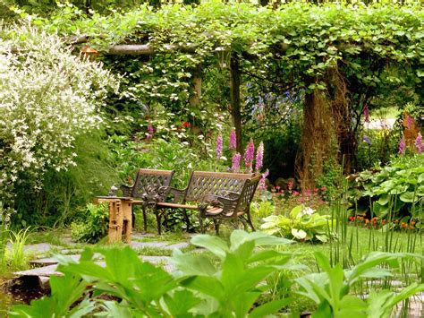 Wallpapers Fair Peaceful Summer Garden Pictures For House Decorate