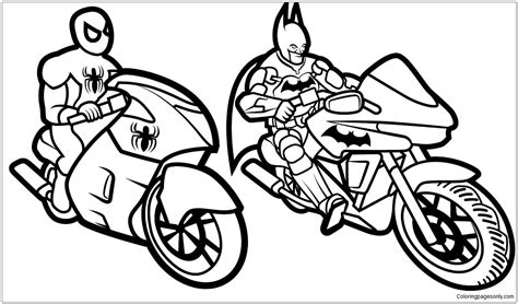 Welcome in free coloring pages site. Batman and Spiderman Coloring Page - Free Coloring Pages ...