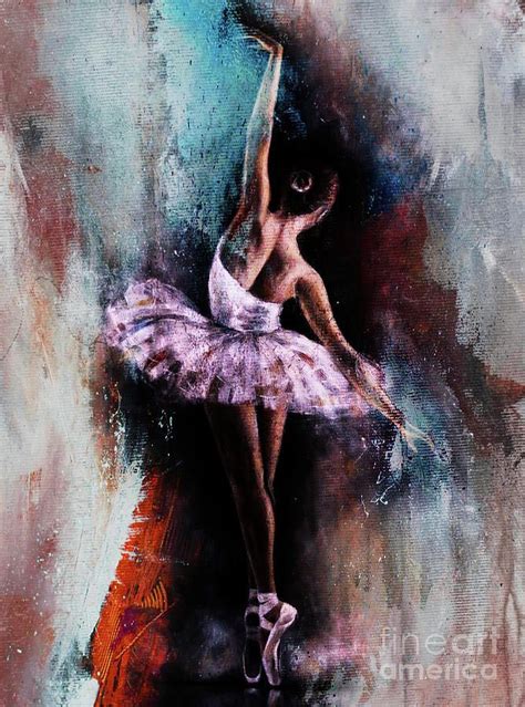 Hand Painted Ballet Girl Art Dancer Oil Painting On Canvas Girl