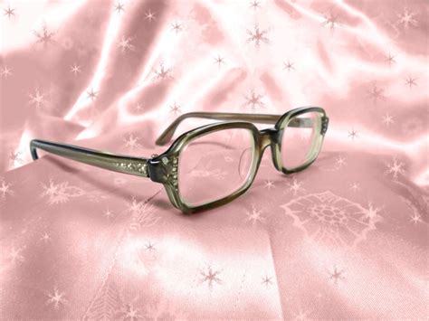 60s mod eyeglasses with rhinestones 1960s vintage mod eyeglass frames by lunajunctionvintage