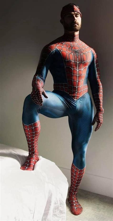Male Cosplay Hot Cosplay Superhero Cosplay Spiderman Cosplay Men In Tight Pants Athletic
