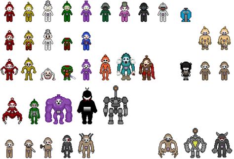 This Is All Of The Sprites I Made For Slendytubbies 3 Its Basically