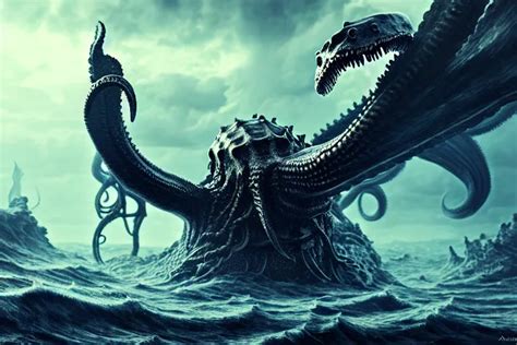 The Leviathan Vs The Kraken Ultra Realistic Concept Stable