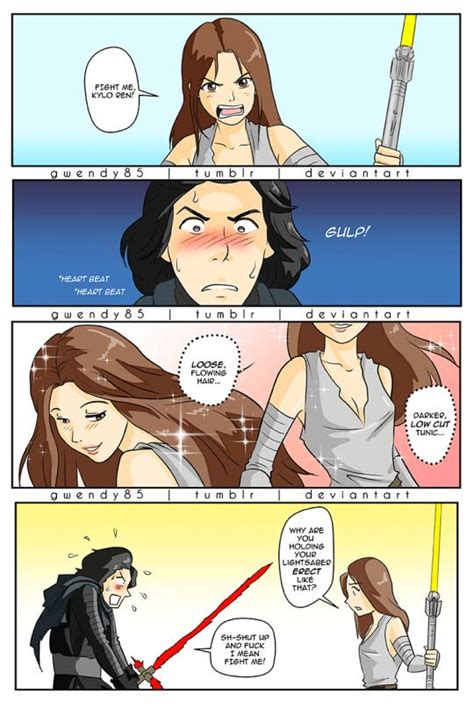 Gwendy85 Star Wars Comics Reylo Star Wars Humor