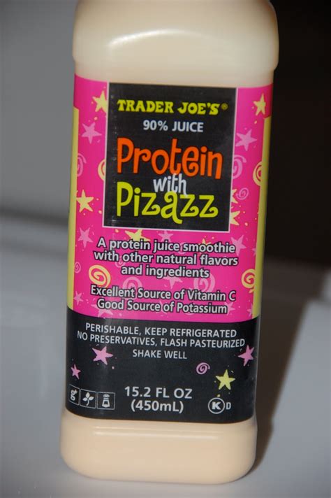 When it comes to easily consuming a large load of protein. What my kids are eating: Protein with pizazz from Trader Joe's