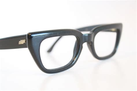 Victory Black Vintage Eyeglasses Frames Bcg Glasses 1960 S