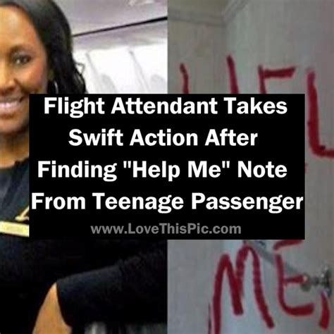 Flight Attendant Takes Swift Action After Finding Help Me Note From Teenage Passenger