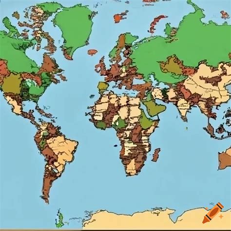 Detailed World Map