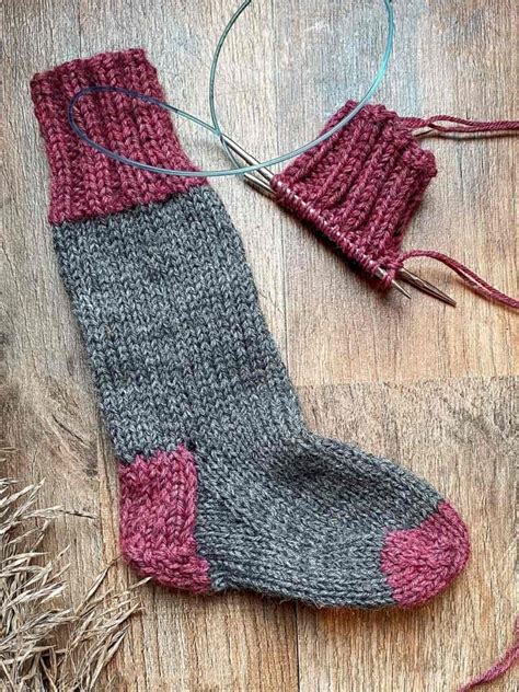 Designs Easy Sock Knitting Pattern Circular Needles JalidJerrell