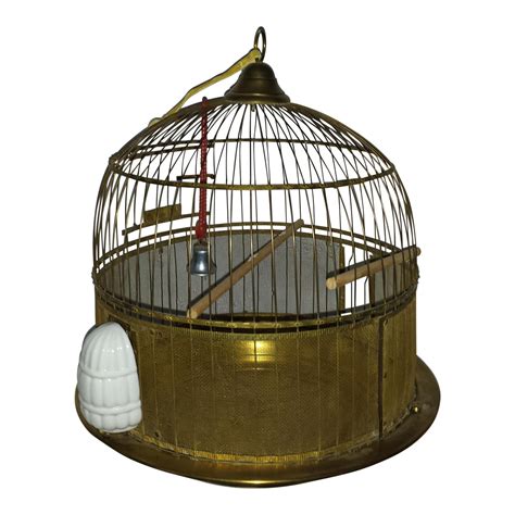 Hendryx Brass Wire Domed Bird Cage Chairish