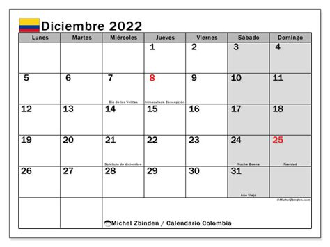 Calendario 2022 Colombia Festivos Diciembre Images And Photos Finder
