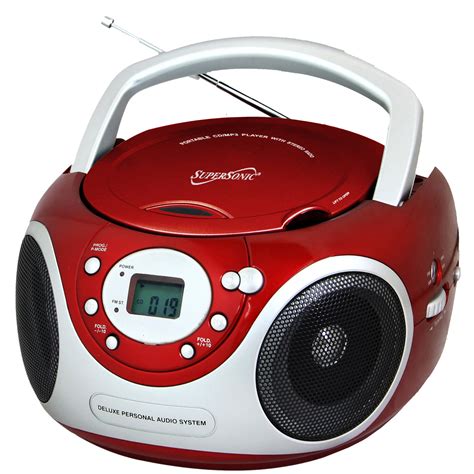 Supersonic 97083948m Portable Audio System Cd Player With Aux Input