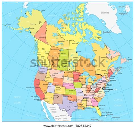 Usa Canada Map