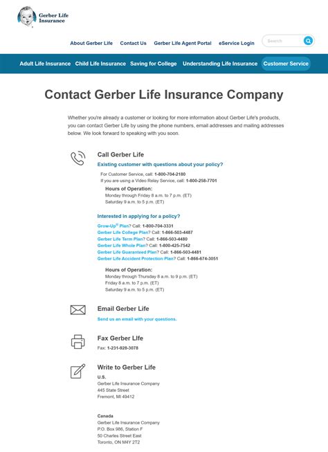 Existing customer with questions about your policy? Gerber Life Insurance Guide Best Coverages + Rates