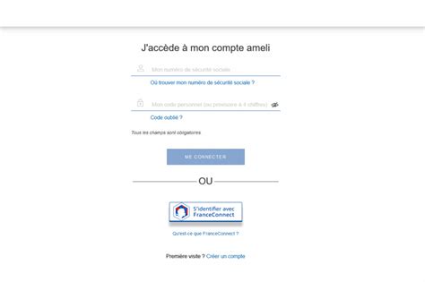 Ameli Comment Se Connecter Avec FranceConnect