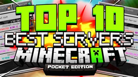 Top 10 Best Servers For Mcpe Minecraft Pocket Edition Youtube