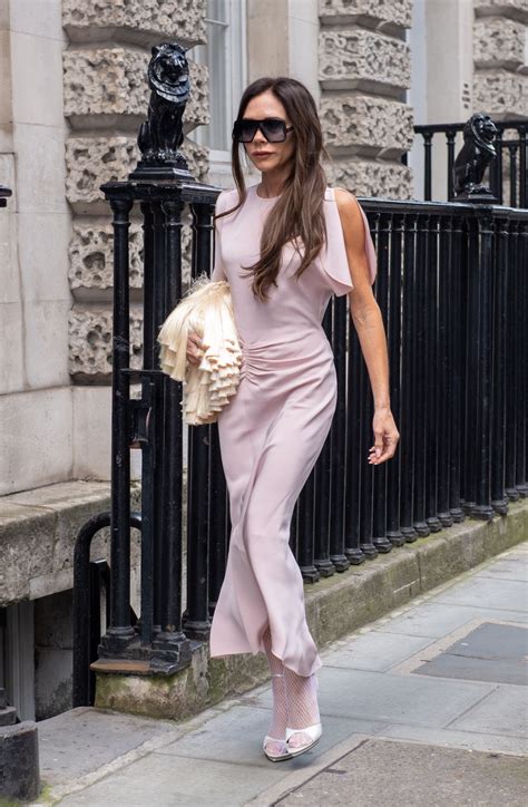Victoria Beckham Is Stylish Leaving Her Shop In Dover Street In