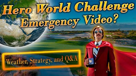 Hero World Challenge Emergency Video Pga Dfs Draftkings Strategy