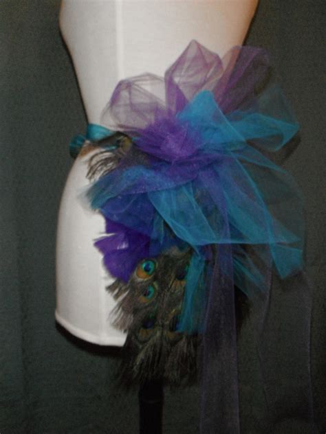 Adult Peacock Costume Feather Tail Bustle By Burlesqueboutique