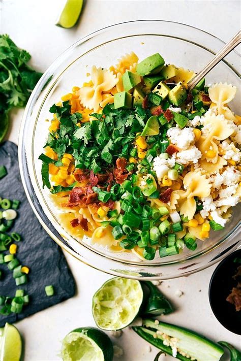Sweet ears of corn are grilled until lightly charred then slathered sprinkle corn with more cheese and tajin or chili powder. Mexican Street Corn Pasta Salad | Chelsea's Messy Apron