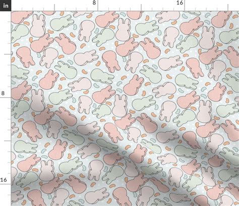 Pastel Easter Peeps Fabric Spoonflower