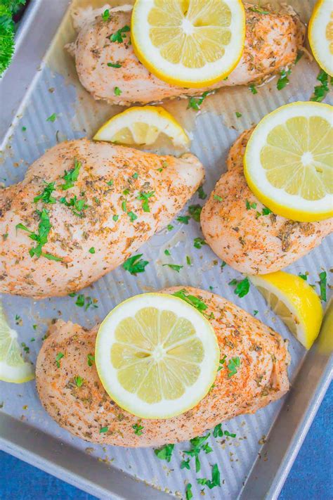 Easy Baked Lemon Chicken Breasts Pumpkin N Spice