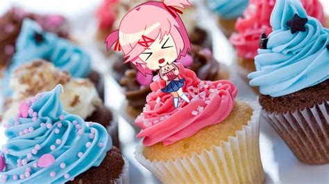 Chibi Natsuki Y U No Like Cupcakes Rddlc