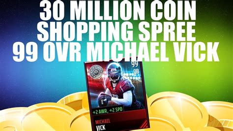 30 Million Coin Shopping Spree99 Ovr Michael Vick Pulledmadden Mobile