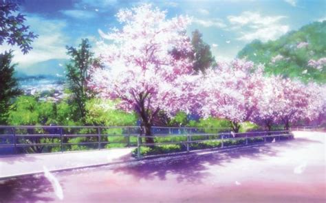 Anime Cherry Blossom Desktop Wallpaper Pixelstalknet In 2020 Anime