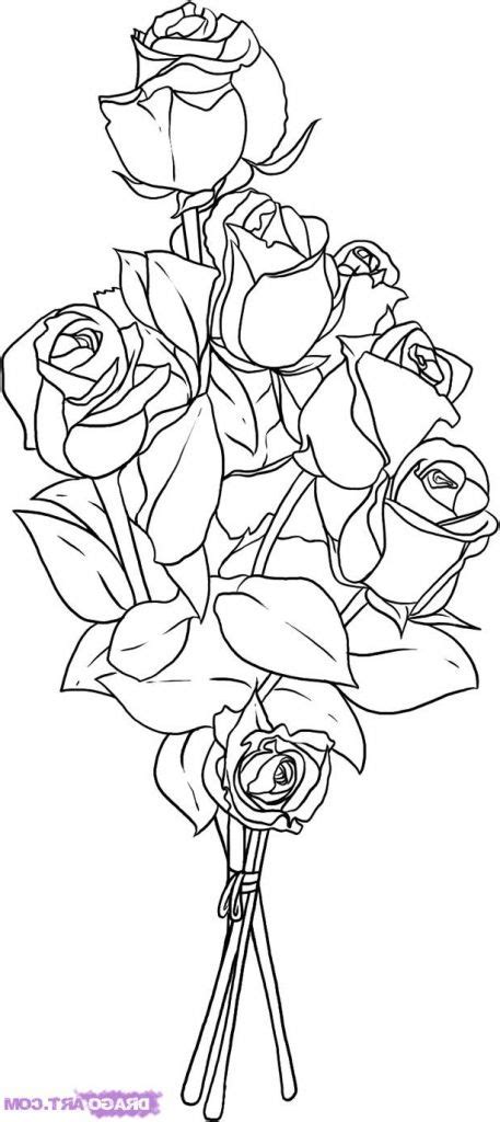 Rose Pencil Drawing Step By Step At Flower Sketches Flower