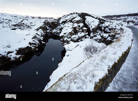 Iceland Tectonic Fault Stock Photo Alamy