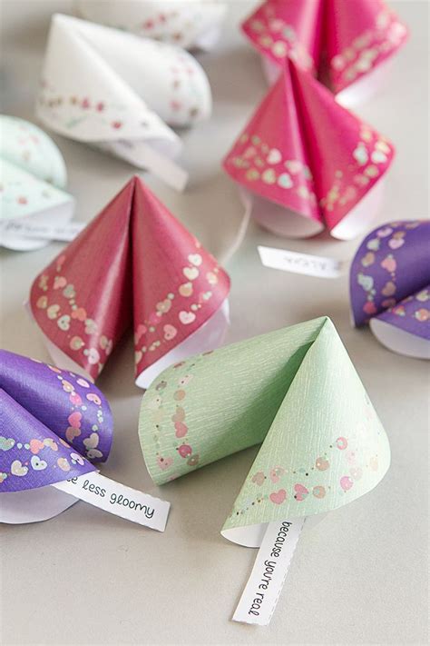 Free Printable Valentine Paper Fortune Cookies Valentines For Kids