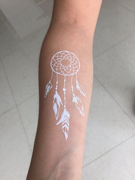 White Lace Dreamcatcher Tattooforaweek Temporary Tattoos