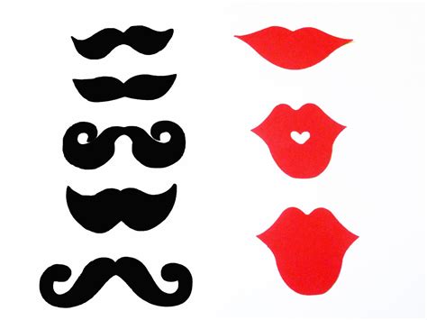 Mustache And Lips Photobooth Props Moustache Party Mustache Birthday