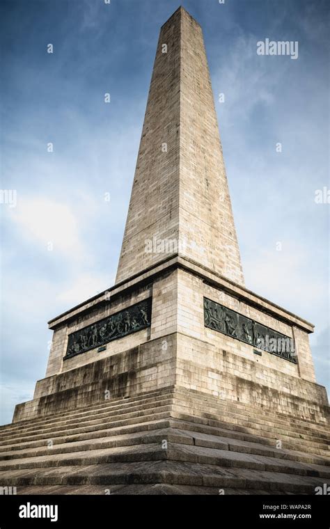 Architectural Detail Of The Wellington Testimonial Obelisk In The