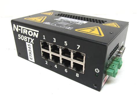 N Tron 8 Port Ethernet Switch Red Lion N Tron Gigabit Capable
