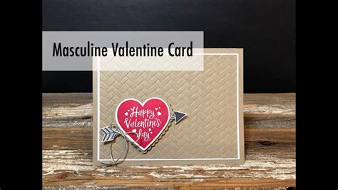 Masculine Valentines Day Card Youtube