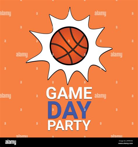 March Basketball Madness Game Day Party Concept Ball For Basketball