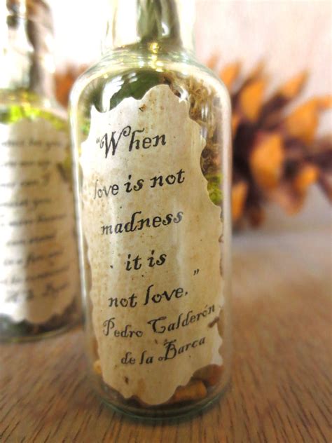 When Love is Not Madness. Message in a Bottle Message Inspirational Quote Message Lovers Gift 