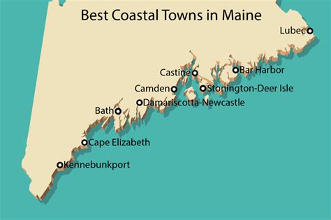 Beach Map Of Maine Coast