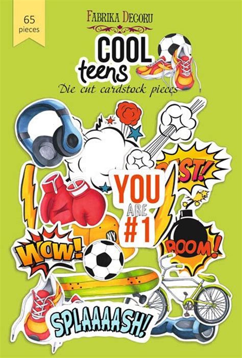 Fabrika Decoru Cool Teens Cardstock Die Cuts Kids Etsy