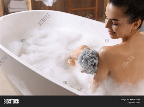 Woman Taking Bath Mesh Image Photo Free Trial Bigstock