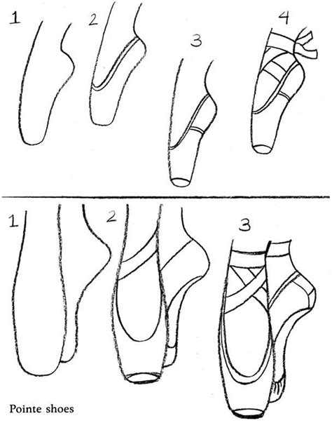 Https://tommynaija.com/draw/how To Draw A Ballerina Shoes Cartoon