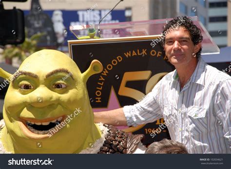 Antonio Banderas Induction Shrek Into Hollywood Stock Photo 102034621