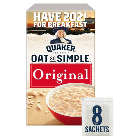 Quaker Oat So Simple Original Porridge Sachets 8x27g Oats And Porridge