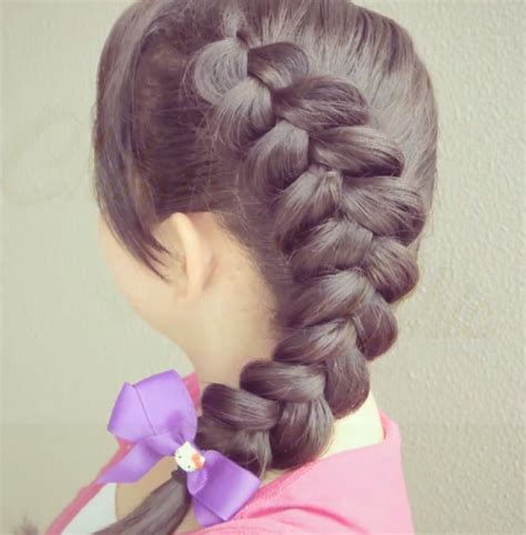 Es un peinado para niñas fácil y muy lindo. Estilos de peinados para niñas - Tratamientos para el cabello