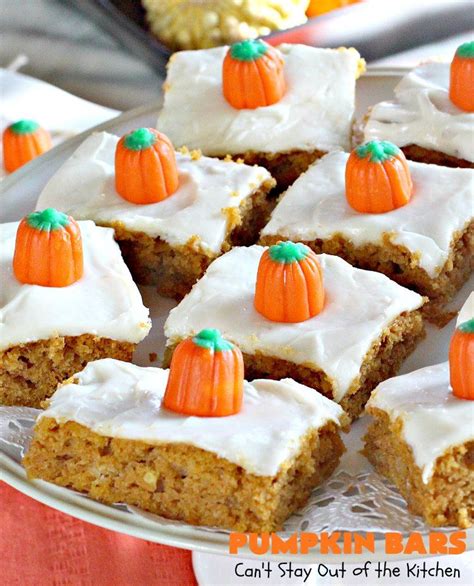 Add eggs, pumpkin, and baking powder. Pumpkin Bars | Recipe | Pumpkin bars, Almond cakes