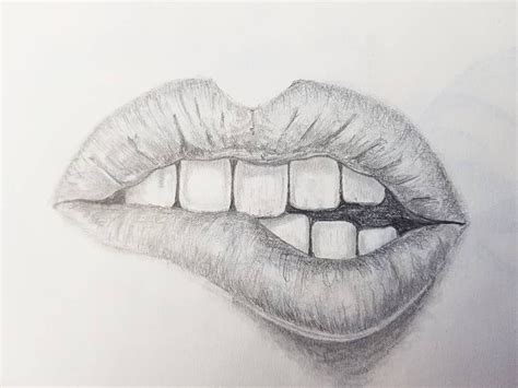 Idea Easy Sketches To Draw Lips Free For Download Sketch Art And Drawing Images